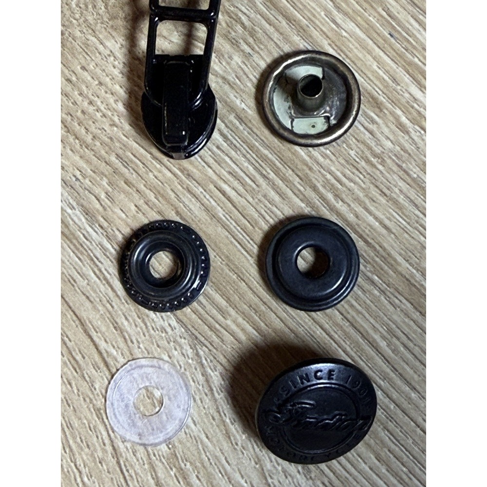 Indian Motorcycle Jacket/coat Replacement Ripper And Button Set - Picture 4 of 8